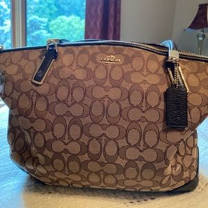 Coach canvas large handbag.